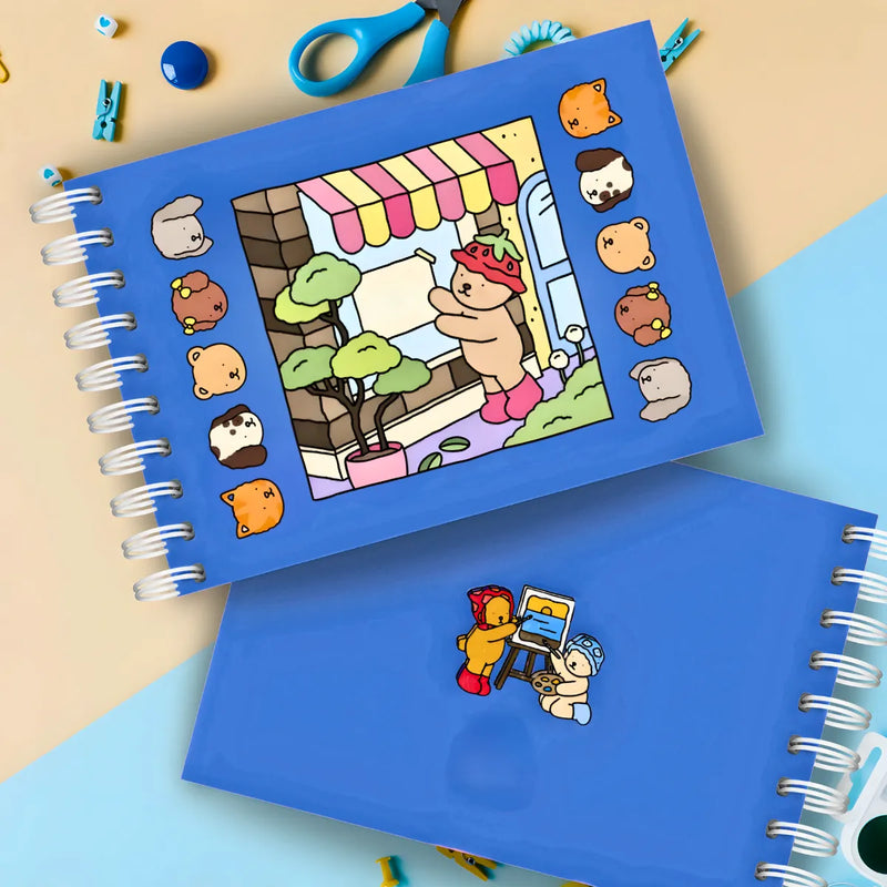 Livro De Colorir Capa Dura - AZUL