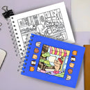 Livro De Colorir Capa Dura - AZUL