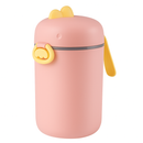 Pote Dosador de Leite em Pó Infantil com Colher Medidora Rosa
