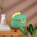 Pote Dosador de Leite em Pó Infantil com Colher Medidora Rosa