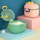 Pote Dosador de Leite em Pó Infantil com Colher Medidora Rosa