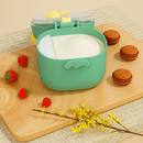 Pote Dosador de Leite em Pó Infantil com Colher Medidora Rosa