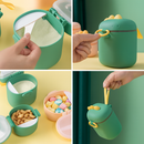 Pote Dosador de Leite em Pó Infantil com Colher Medidora Verde